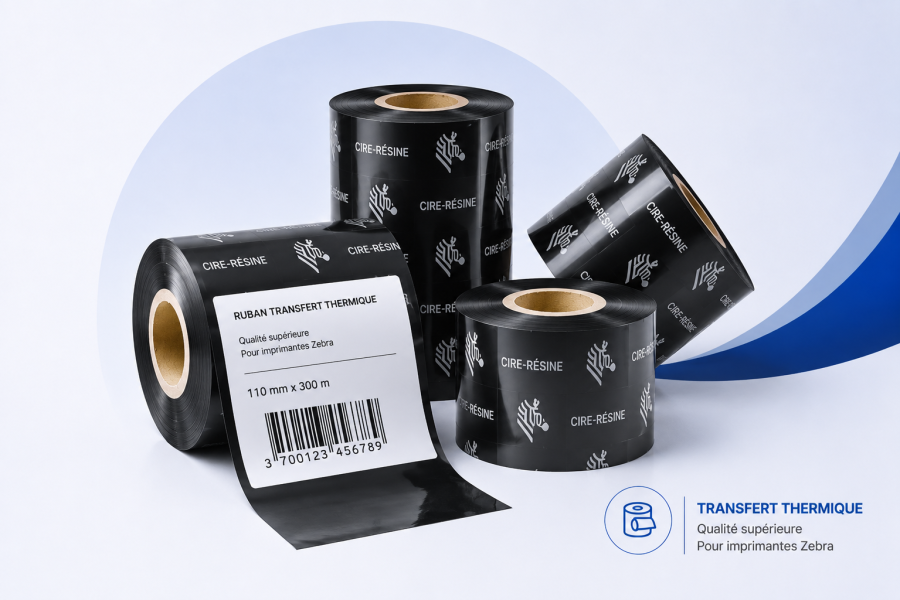 Ruban transfert thermique cire